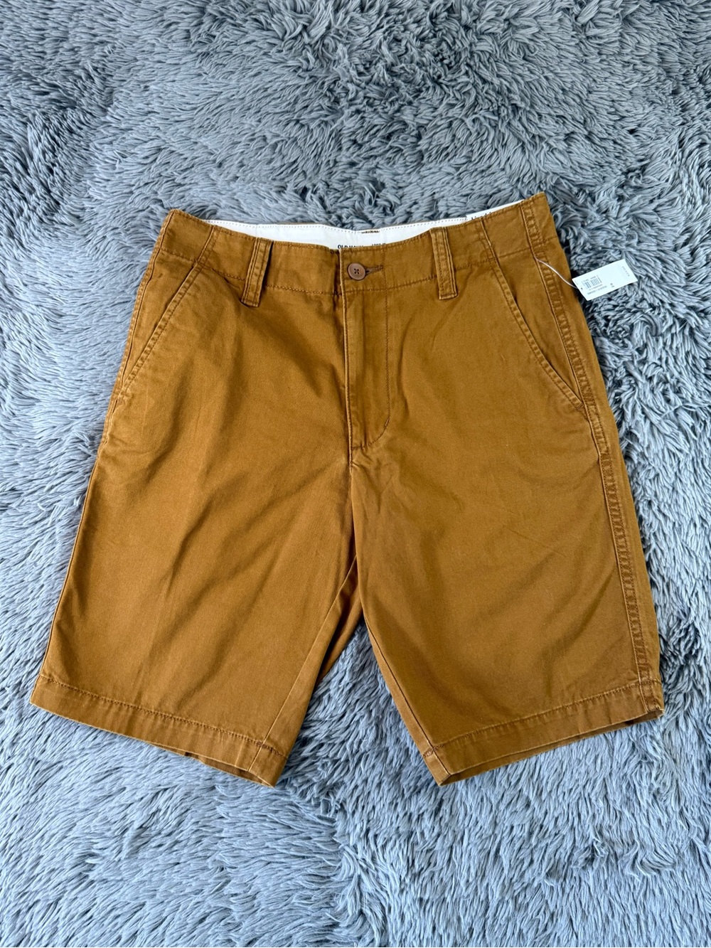 Old Navy Lived-In Straight Khaki Shorts Men’s Size 29 Brown Tan Chino NWT
